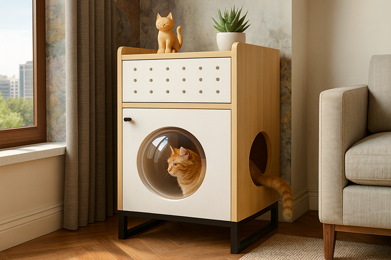 Cat House with Hole Design (3)