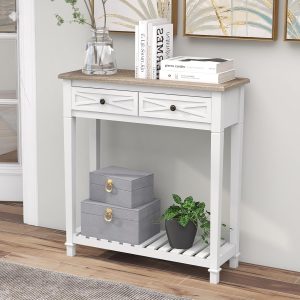 White Narrow Console Table (1)